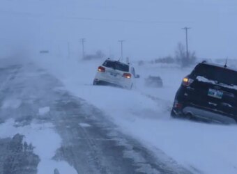 Blowing snow causes poor visibility, closing some southern Manitoba highways