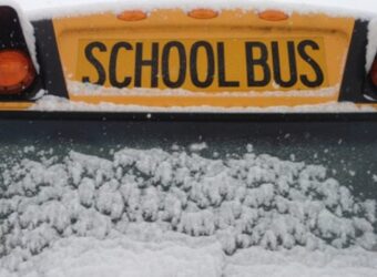 School bus - snow